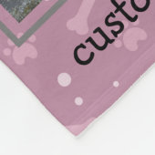 犬好きペットパーソナライズされた4フカスタムォトコラージュ フリースブランケット (角)