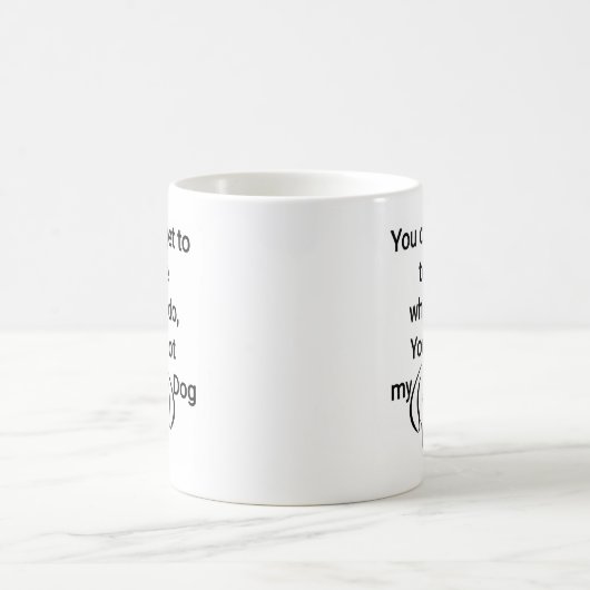 犬好きマグカップ |コーヒおもしろいーマグ | コーヒーマグカップ (中央)