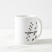 犬好きマグカップ |コーヒーのマグカップに沿って歩かない | コーヒーマグカップ (正面右)