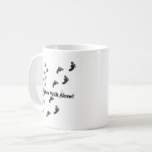 犬好きマグカップ |コーヒーのマグカップに沿って歩かない | コーヒーマグカップ (正面左)