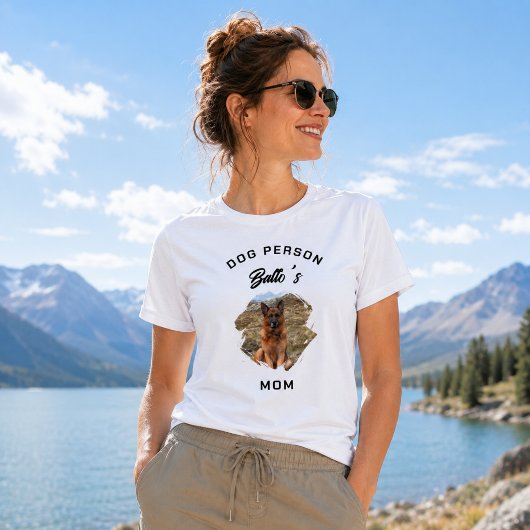 犬好きママの写真 Tシャツ