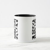 犬好きメイクアップアーティスト マグカップ (中央)