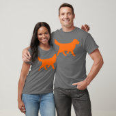 犬好き女子の友達 Tシャツ (ユニセックス)