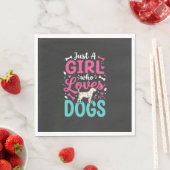 犬好き女子 スタンダードランチョンナプキン (インサイチュ)