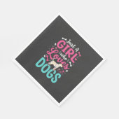 犬好き女子 スタンダードランチョンナプキン (角)