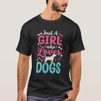 犬好き女子 Tシャツ