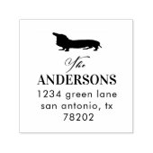 犬好き家族 |差出人住所スタンプ セルフインキングスタンプ (デザイン)