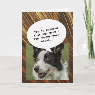犬好き幸せな時間を取得おもしろい誕生日 カード