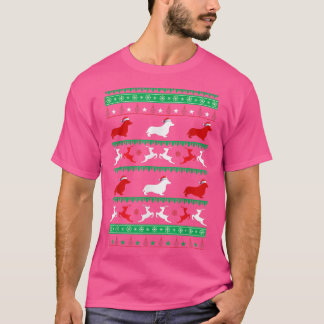 犬好き男性女性のためのコルギクリスマスセーター Tシャツ