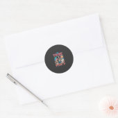 犬好き私の部族には肉球がある ラウンドシール (封筒)