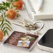 犬好き素朴引用文キープサケペットドッグの写真 キーホルダー (正面右)