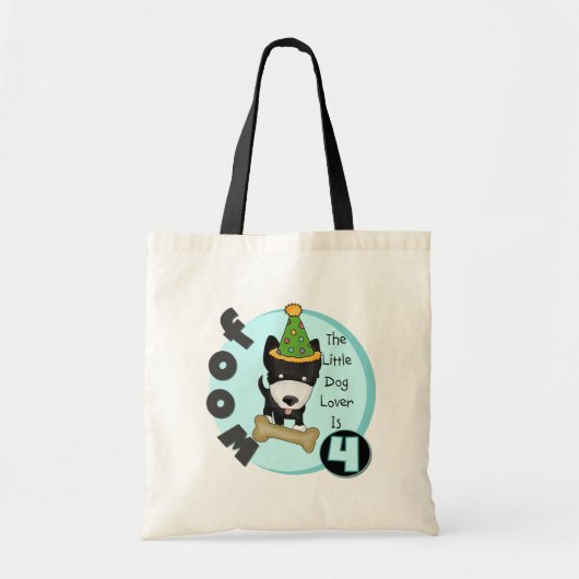 犬好き4th誕生日Tシャツとギフト トートバッグ (正面)