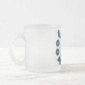 犬好き4th誕生日Tシャツとギフト フロストグラスマグカップ (左)