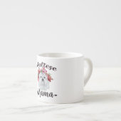 犬好き |かわいいマルチーズママ犬フラワーズ花模様 エスプレッソカップ (正面右)