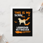 犬好き |これは私の怖いラブラドールレトリバー カード (正面/裏面インサイチュ)