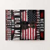 犬好き |オールドマンラブラドール ジグソーパズル (横)