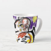 犬好き カフェラテマグ (右アングル)