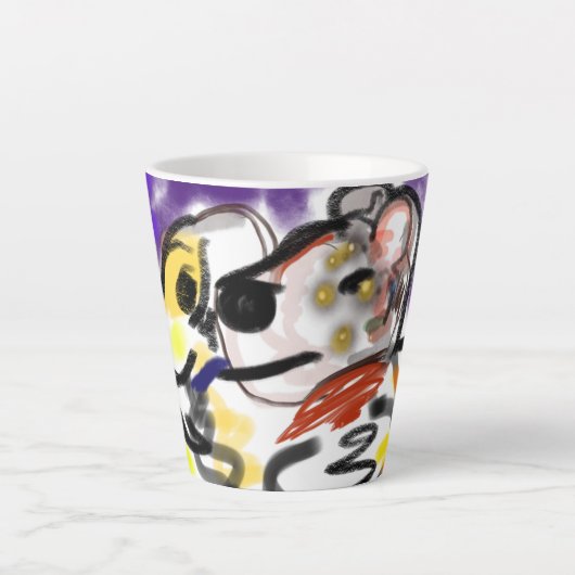 犬好き カフェラテマグ (正面)