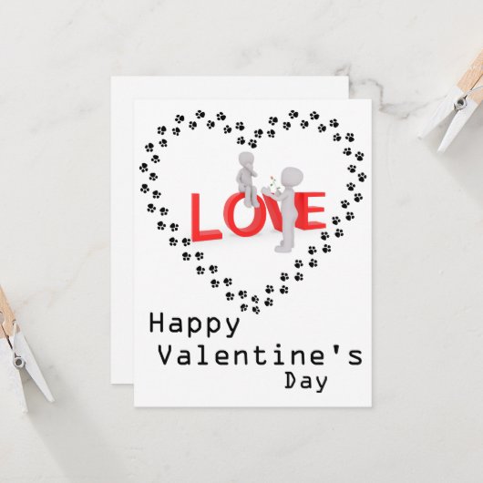 犬好き カード (正面/裏面インサイチュ)