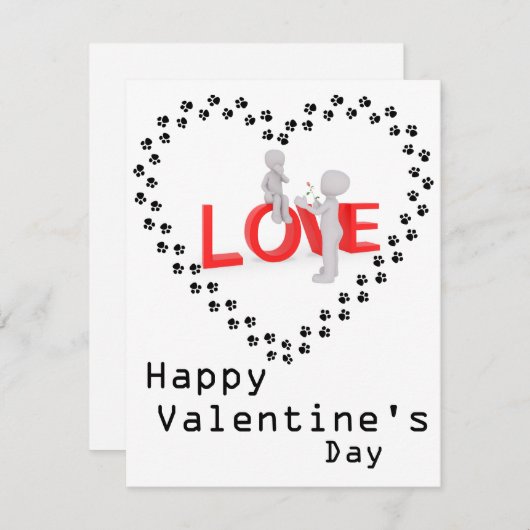 犬好き カード (正面/裏面)