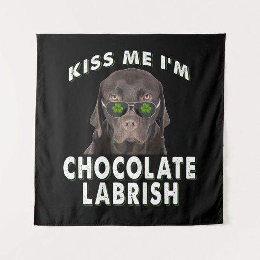 犬好き |キスI'm Chocolate Labrish タペストリー (正面)