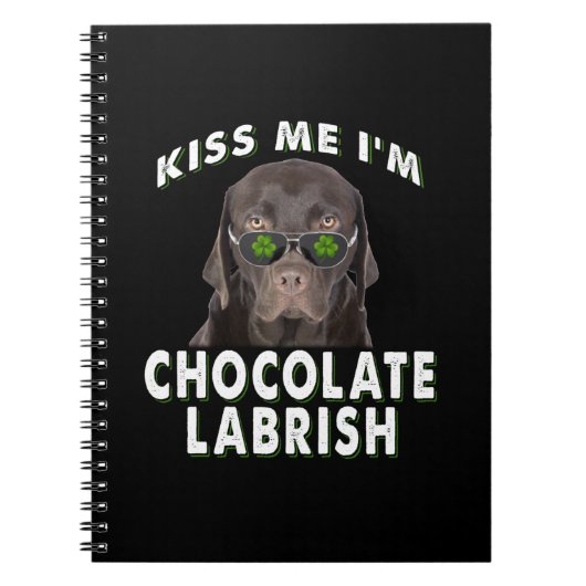 犬好き |キスI'm Chocolate Labrish ノートブック (正面)