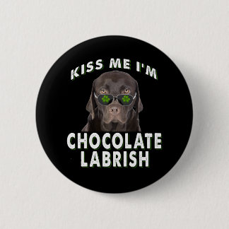 犬好き |キスI'm Chocolate Labrish 缶バッジ