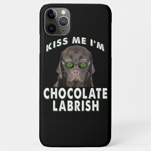 犬好き |キスI'm Chocolate Labrish Case-Mate iPhoneケース (裏面)