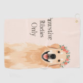 犬好き ゴルフタオル (横)