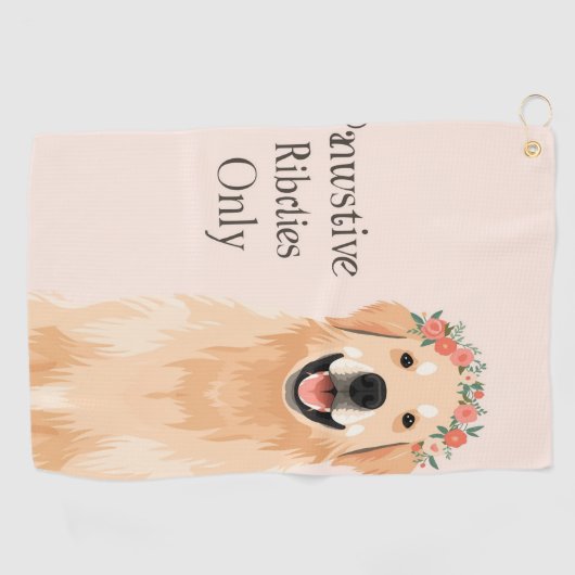 犬好き ゴルフタオル (横)