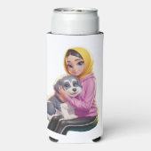 犬好き スリム缶クーラー (Seltzer裏面)
