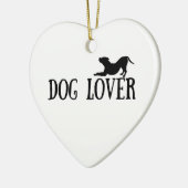 犬好き セラミックオーナメント (左)