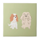 犬好き タイル (正面)