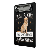 犬好き |タトゥーが大好きな女の子だけラブラドール ミニクリップボード (アングル2)