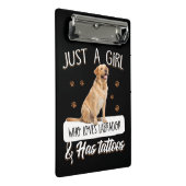 犬好き |タトゥーが大好きな女の子だけラブラドール ミニクリップボード (アングル)