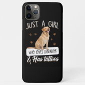 犬好き |タトゥーが大好きな女の子だけラブラドール Case-Mate iPhoneケース (裏面)