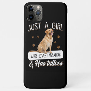 犬好き タトゥーが大好きな女の子だけラブラドール iPhone 11 PRO MAXケース