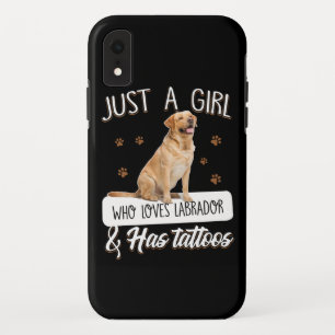 犬好き  タトゥーが大好きな女の子だけラブラドール iPhone XRケース
