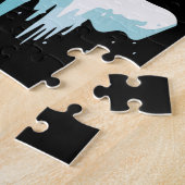 犬好き |チョコレートラブラドールクリスマスライト ジグソーパズル (側面)