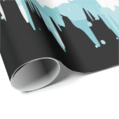 犬好き |チョコレートラブラドールクリスマスライト ラッピングペーパー (ロールコーナー)