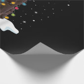 犬好き |チョコレートラブラドールレトリエーブクリスマス ラッピングペーパー (角)