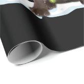 犬好き |チョコレートラブラドールレトリエーブクリスマス ラッピングペーパー (ロールコーナー)