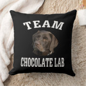 犬好き |チームチョコレートラブラドールリトリバー クッション (ブランケット)