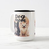 犬好き ツートーンマグカップ (正面左)