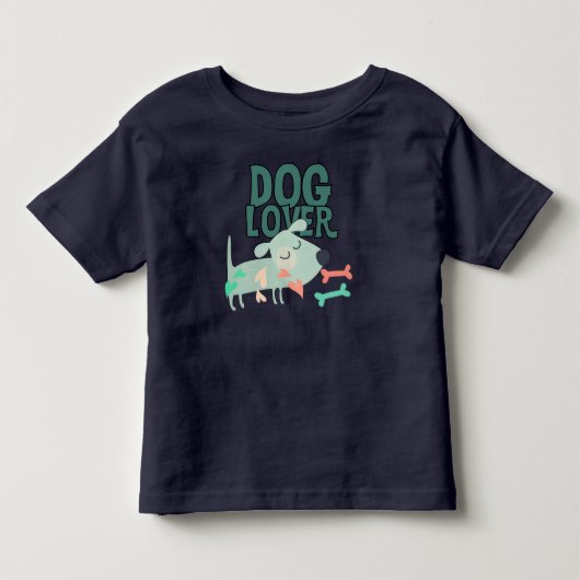 犬好き トドラーTシャツ (正面)
