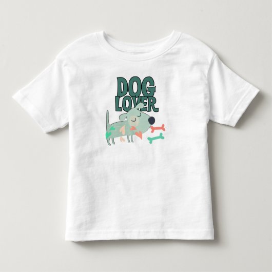 犬好き トドラーTシャツ (正面)