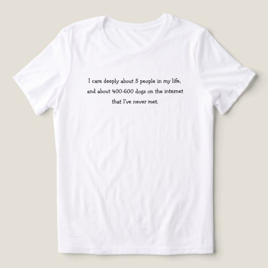 犬好き トライブレンドTシャツ (デザイン正面)