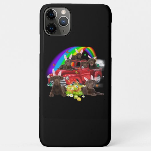 犬好き |バニーチョコレートラブラドールイースターデー Case-Mate iPhoneケース (裏面)