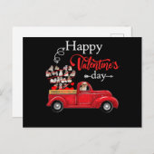 犬好き |バレンタインデーシーズー（犬）Tzu インビテーションポストカード (正面/裏面)