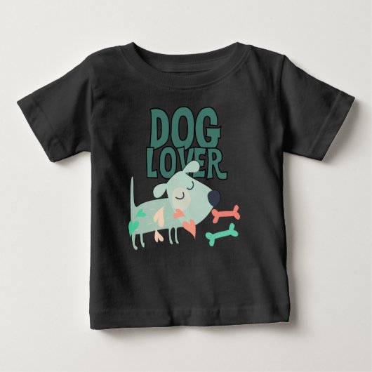 犬好き ベビーTシャツ (正面)